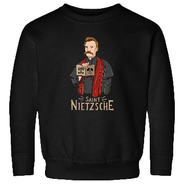 Discover Saint Nietzsche Design for a Philosophy Student 1 Sweatshirts