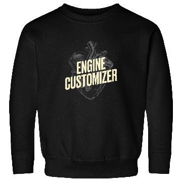 Discover Engine Customizer Car Mechanic Auto Maintenance Man Sweatshirts