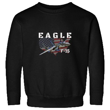 Discover F15 Eagle Fighter Jet Aircraft Military Aviation Pilot Sweatshirts