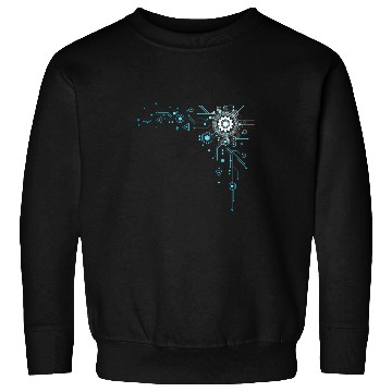 Discover Geek Tech Engineer Binary Code Circuit Board Tech Support Sweatshirts