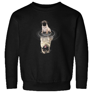 Discover Pug Lover Baby Reflection Mirror Stronger Pugs Dog Sweatshirts