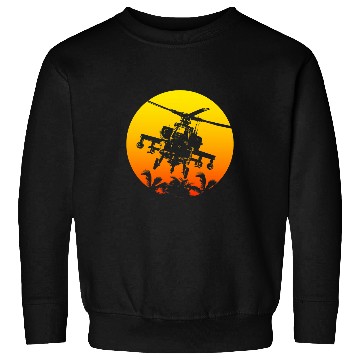 Discover Retro style Sun Military Helicopter Pilot Sweatshirts