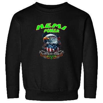 Discover 392 Hemi Power Patriotic Eagle Muscle Car Design Sweatshirts