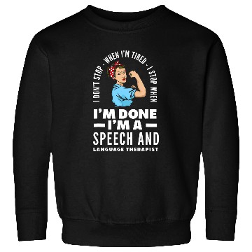 Discover Funny Speech Therapist Speech Language Pathologist SLP Sweatshirts