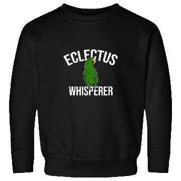 Discover Eclectus Whisperer Parrot Bird Macaw Sweatshirts