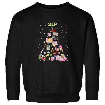 Discover Christmas Speech Therapy Speech Therapist SLP Sweatshirts