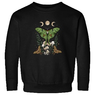 Discover Fairy Grunge Fairycore Aesthetic Goth Luna Moth Mushroom Sweatshirts