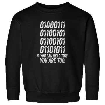 Discover Funny Computer Binary Code Programmer Developer Geek Nerd Sweatshirts