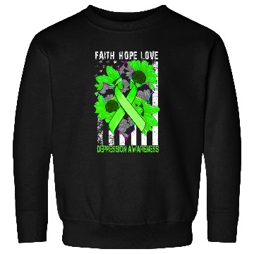 Discover Faith Hope Love Crossing Depression Awareness Sweatshirts