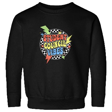 Discover Retro Student Council Vibes Groovy School Student Council Sweatshirts