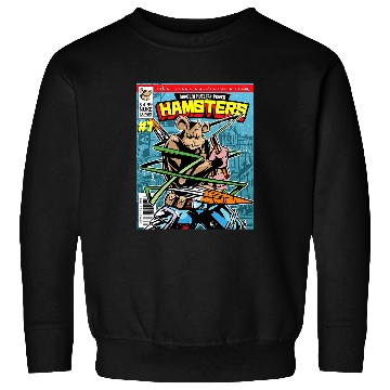 Discover Reading Book Comic Book Cover Page Magazine Figure Hamster Reader Sweatshirts
