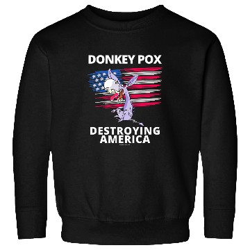 Discover Donkey Pox Destroying America AntiBiden Conservative Sweatshirts