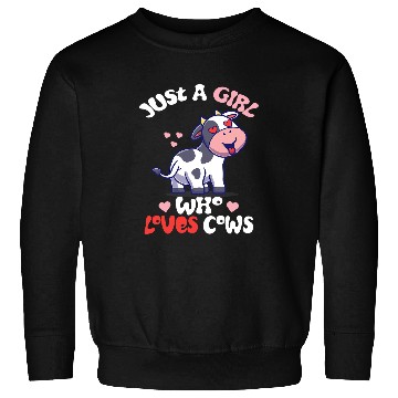 Discover Just A Girl Who Loves Cows Cute Strawberry Cow Cowgirls Print 8 Sweatshirts