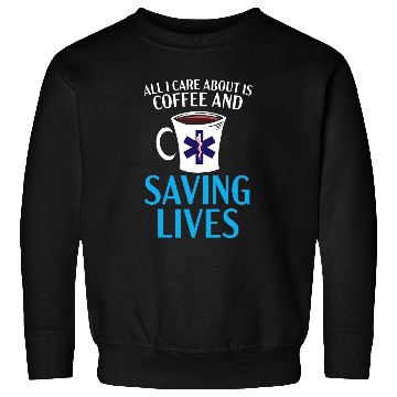 Discover Coffee Paramedic Emergency EMT EMS Caffeinated Health Care Sweatshirts