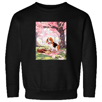 Discover Beagle Cherry Blossom Funny Dog Picnic Sweatshirts