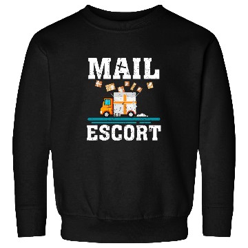 Discover Mail Escort Postal Service Mailman Us Postman Worker Sweatshirts