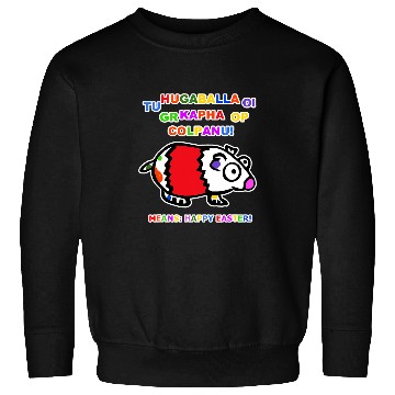 Discover Funny Easter Gifts Cute Guinea Pig Hamster Fun Happy Easter Sweatshirts