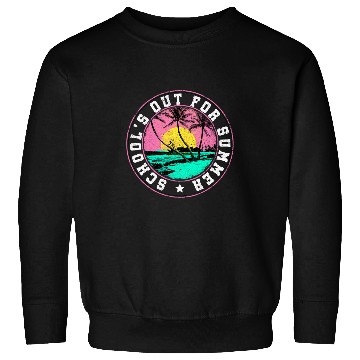 Discover Schools Out for Summer Coconut Tree School Student Sweatshirts