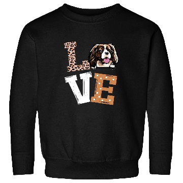 Discover Love Cavalier King Charles Spaniel Dog Lovers Leopard Print Sweatshirts