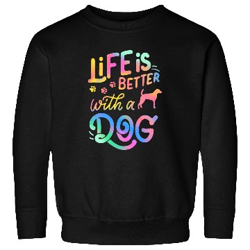 Discover American Foxhound Life is Better with my Dog Mom Dad Sweatshirts