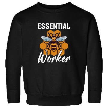Discover Funny Beekeeping Beekeeper Honey Bees Essential Worker Bee Sweatshirts