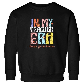 Discover Educator 4th Grade Teacher Era Retro For School Teacher Sweatshirts