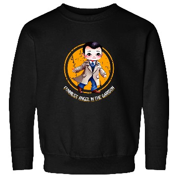 Discover Funniest Angel In The Garison Fun Cas SPN Sweatshirts