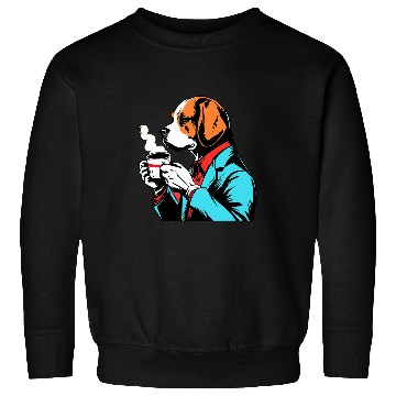 Discover Beagle Coffee Funny Dog Beverage Sweatshirts