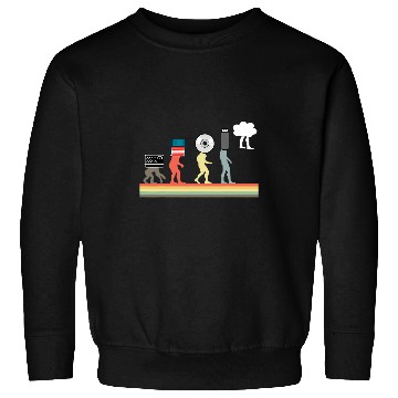 Discover Evolution Cloud Coding Programming Programmer Computer Retro Sweatshirts