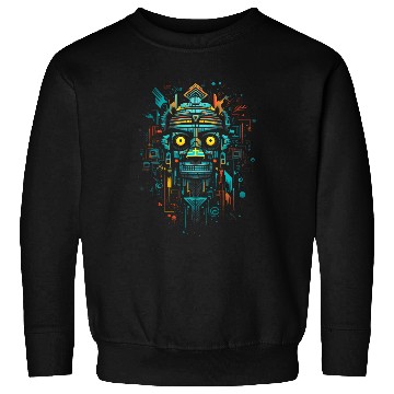 Discover Aztec God Magic Pagan Gothic Inca Maya Halloween 3 Sweatshirts