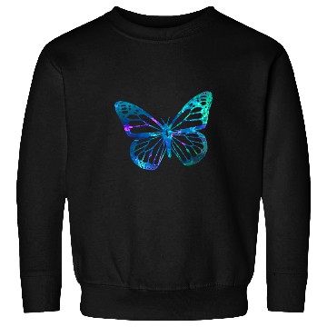 Discover Funny Violin Cyan Blue Violet teal butterfly For butterflies Lovers Sweatshirts