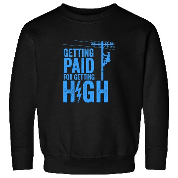 Discover Electrical Gift Electrical Power Lineman Men Boys 1 Electrician Sweatshirts