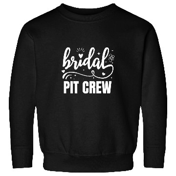 Discover Brides Pit Crew Racing Wedding Bridal Party Sweatshirts