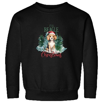 Discover Christmas Santa Claus Gift Idea Funny Dog Beagle Sweatshirts