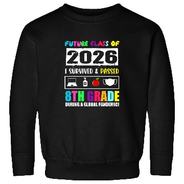 Discover Future Class Of 2026 8th Grade Funny Student Graduation Sweatshirts