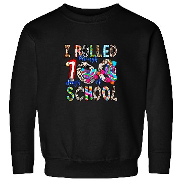 Discover I Rolled Through 100 Days Of School Autism Awareness Student Sweatshirts