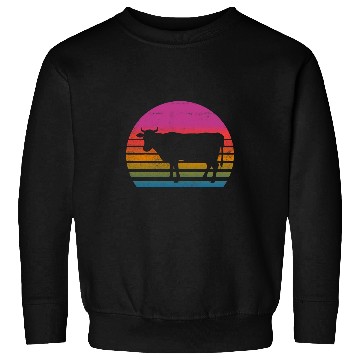Discover Cow Lover 80s cow Sweatshirts