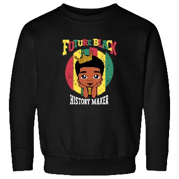 Discover Future Black History Maker Juneteenth Afro Black Boy Cute Sweatshirts