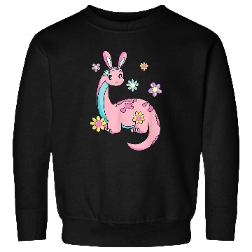 Discover brontosaurus bunny ears egg easter day dinosaur dino boys Sweatshirts
