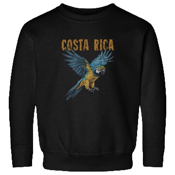 Discover Costa Rica Macaw Pura Vida  Animals Nature Pura Vida Sweatshirts