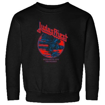 Discover Judas Priest Screaming For Vengeance Blue Eagle Sweatshirts