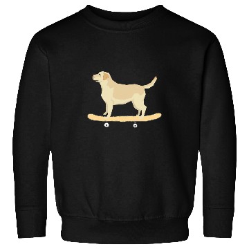 Discover Funny Labrador Skateboarding Dog T Gift Sweatshirts