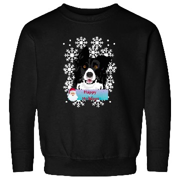 Discover Border Collie Pet Happy Holidays Herding Sweatshirts