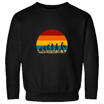Discover Funny Saxophone Retro Saxophone Evolution Sweatshirts