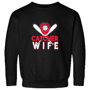 Discover Sport Baseball Catcher Wife Player Softball Themed Batter Sweatshirts