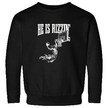 Discover Sport Basketball He Is Risen Funny Easter Jesus Playing Sweatshirts