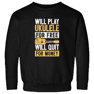 Discover Funny Ukulele I Hilarious Ukulele Player I Joke Ukulele Sweatshirts