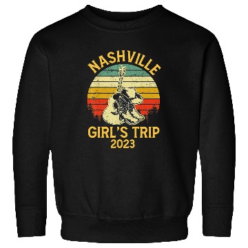 Discover Funny Guitar Nashville Girls Trip s Music City Boots Hat Guitarist Sweatshirts