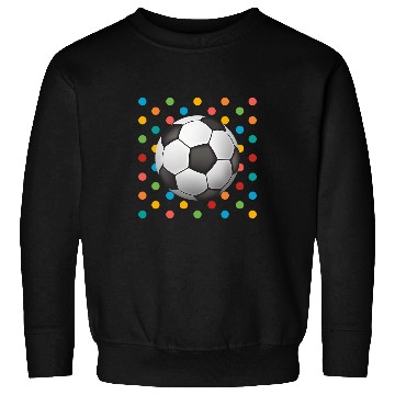 Discover Sport Soccer Dot Day Polka Dots Soccer Kids Boys Girls Youths Sweatshirts