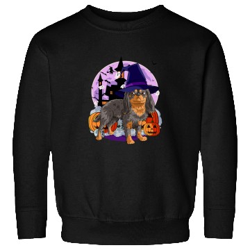 Discover Cavalier King Charles Spaniel Pet Cute King Charles Spaniel Halloween Witch Pumpkin Sweatshirts